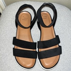 a new day black sandals
